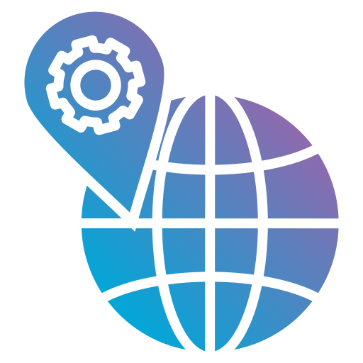 Global coverage icon